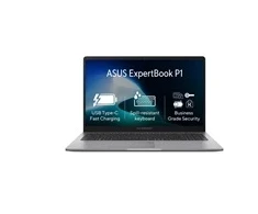Nešiojamas kompiuteris ASUS NTB ExpertBook P1 (P1503CVA-C716512X), Core 7 240Hz, 15.6" FHD, 16GB, 512GB SSD, Intel, W11 Pro, pilkas