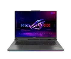 Nešiojamas kompiuteris ASUS NTB ROG Strix G18 (G814FP-TT080WZ), Ryzen 9 9955HX, 18" 2560 x 1600, 32GB, 1TB SSD, RTX 5070, W11 Home, Gray