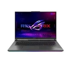 Nešiojamas kompiuteris ASUS NTB ROG Strix G18 (G814PM-TT091Z), Ryzen 9 8940HX, 18" 2560 x 1600, 32GB, 1TB SSD, RTX 5060, No OS, Gray