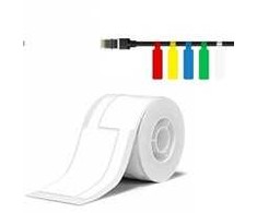 Niimbot kabelių etiketės T 25x76mm 200vnt Baltos B21, B21S, B3, B1S