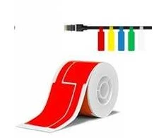 Niimbot kabelių etiketės T 25x76mm 200vnt raudonos B21, B21S, B3, B1S