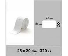 Niimbot etiketės R 45x20mm 320vnt Baltos B21, B21S, B3, B1S