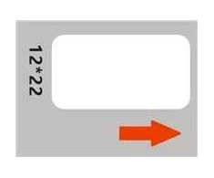 Niimbot štítky RP 12x22mm 250ks Baltas pro D11 a D110
