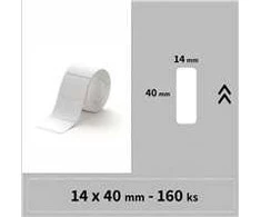 Niimbot etiketės RP 14x40mm 160vnt Baltos D11, D11-M, D110, D110-H