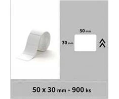 Terminės etiketės Niimbot lipdukai 50x30 mm - 900 vnt. (baltas)