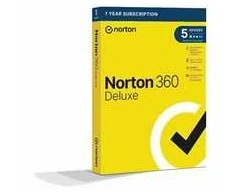 Nortonlifelock NORTON 360 DELUXE 50GB CZ 1 vartotojas, 5 įrenginiams, 12 mėn., dėžutė