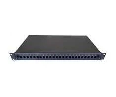 Oem Ištraukiama optinė vonia 1U, 24x SC simplex (24x LC duplex, 24x E2000) su OPTRONIC kasete 24 suvirinimo siūlėms, juoda
