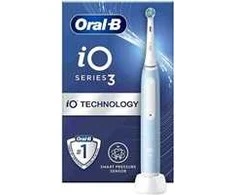 Oral-B | Elektrinis dantų šepetėlis | iO3 Series | Įkraunamas | Suaugusiems | Šepetėlių skaičius galvutės įeina 1 | Number of teeth brushing modes 3 | Ice Mėlyna