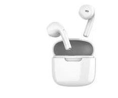 Ausinės Orava belaidės ausinės su mikrofonu, USB-C, dotykowe sterowanie, do uszu, IPX3, balta
