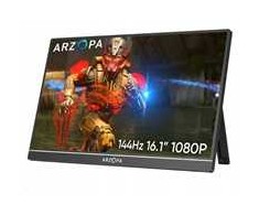 Ostatni Vyprodej Arzopa Z1FC Portable Monitorius 16.1" 144hz IPS Full HD 1080p Metal Housing Přenosný monitorius + pouzdro