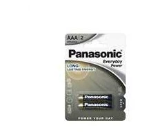 Panasonic šarminė baterija LR03EPS/2BP Everyday Power (Lizdinė plokštelė 2 vnt.)