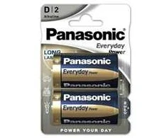 Panasonic šarminis akumuliatorius LR20EPS/2BP Everyday Power (Lizdinė plokštelė 2 vnt.)