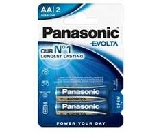 1x2 Panasonic Evolta LR 6 Mignon maitinimo elementai