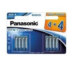 „Panasonic Evolta AAA/Lr03 Alkaline Baterija“ – (8 vnt. pakuotėje)
