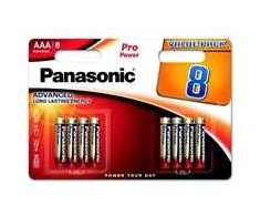 Panasonic PANASONIC Alkalikcé baterijos Pro Power LR03PPG / 8BW AAA 1,5V (BLISTR 8ks) (80265909) - 847081