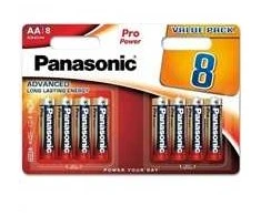 PANASONIC Alkalické baterie Pro Power LR6PPG/8BW AA 1,5V (Blistr 8ks)