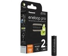 <p>1x2 Panasonic Eneloop Pro Micro 930mAh AAA Ni-MH BK-4HCDE/2BE baterijos</p>