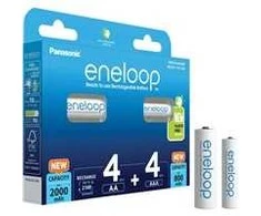 Panasonic Eneloop Combipack 1x4 Mignon AA + 1x4 Micro AAA