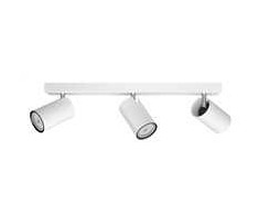„Signify Philips myLiving Spot Kosipo“ 3 lempučių šviestuvas, 3 x 55 W, baltas (be lempučių),