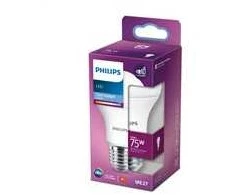 LED lemputė PHILIPS, E27, A60, 9,5W (=75W), 6500 K, 1055 lm, NON-DIM