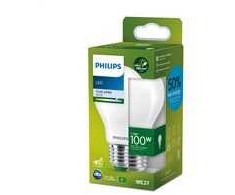 Philips kaitrinė lemputė, matinė, 100 W, A60, E27, 7,3 W, 100 W, E27, 1535 lm, 50 000 h, šaltai balta