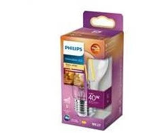 „Philips Warm Glow“ LED lempa, E27, 2200–2700 K, 470 lm, CRI 90