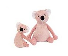 Deglingos Pliušinis žaislas - Koala Mama ir mažylis, rožinis