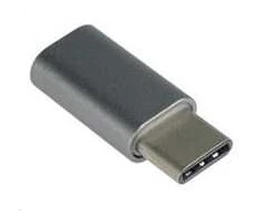 PremiumCord Adapteris USB-C/male - USB2.0 Micro-B/female, metallic pilkas