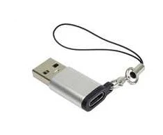 „PremiumCord“ adapteris USB3.0 A kištukas – USB-C Female, sidabro spalvos su pakabinama ąsele