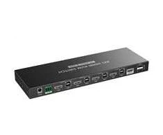 PremiumCord 4K@60Hz HDMI2.0 KVM jungiklis 4:1 su nuotolinio valdymo pultu