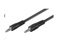 Kabelis PremiumCord Jack 3.5mm - Jack 3.5mm 5m juoda (kJackmm5)