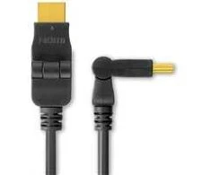 PREMIUMCORD Kabelis HDMI A - HDMI A M/M 2m, otočné zlacené konektory