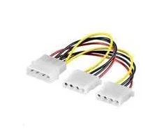 PREMIUMCORD HDD maitinimo kabelis 5,25"-2x5,25" (moleksas)