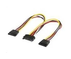 PremiumCord SATA 15- pin - SATA 15- pin x2, 0.16m, Daugiaspalvis (kfsa- 11)