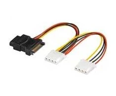 PremiumCord SATA 15- pin - Molex x3, 0.16m, Multicolor (kfsa- 9)