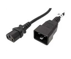 „PremiumCord“ maitinimo kabelis 230 V 10 A, 1 m ilgio, su IEC 320 C13 - IEC 320 C20 jungtimis