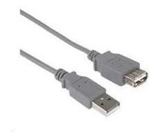 PREMIUMCORD Kabelis USB 2.0 A-A 5m, prailginimas (M/F) pilkas