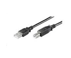 USB kabelis PremiumCord USB-A - USB-B 3 m Juodas (ku2ab3bk)