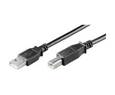 Kabelis USB PremiumCord USB-A - USB-B 2 m Juodas (ku2ab2bk)