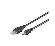 USB kabelis PremiumCord USB-A - mini USB Juodas (ku2m02A)