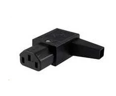 PREMIUMCORD maitinimo jungtis 230V kabeliui (moteris, IEC C14), kampinis