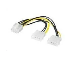 Goobay | Power cable/adapter for PC graphics cards, PCI-E to PCI Express 8-pin | 93241