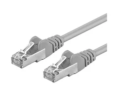 Premiumcord Patch kabelis CAT 6a S-FTP,RJ45-RJ45,LSOH, AWG 26/7 3m pilka