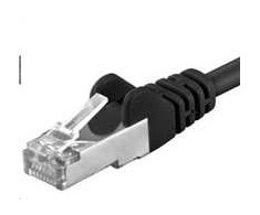 PREMIUMCORD Patch kabelis CAT6a S-FTP, RJ45-RJ45, AWG 26/7 10m juodas