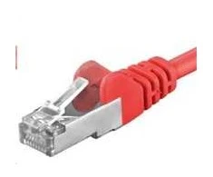 PremiumCord PREMIUMCORD Patch kabelis CAT6a S-FTP, RJ45-RJ45, AWG 26/7 10m raudonas