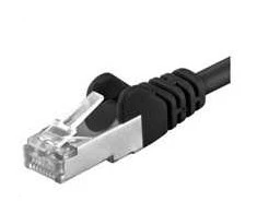PremiumCord PREMIUMCORD Patch kabelis CAT6a S-FTP, RJ45-RJ45, AWG 26/7 0,25 m juodas