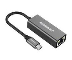 Adapteris USB PremiumCord USB-C - RJ-45 Sidabrinė (ku31ether02)