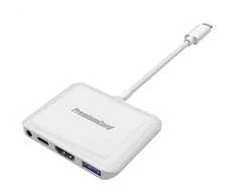 „PremiumCord“ keitiklis USB-C į HDMI2.0+USB3.0+Audio+PD (skirtas „iPad Pro“)