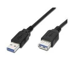 Kabelis USB PremiumCord USB-A - USB-A 0.5 m Juodas (ku3paa05bk)
