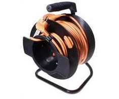 PREMIUMCORD Prailginimo laidas 230V būgnas 25m, juodas